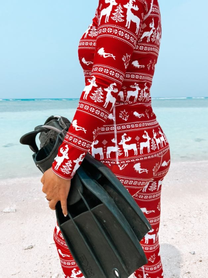 Christmas 'Pajama' Dive Leggings