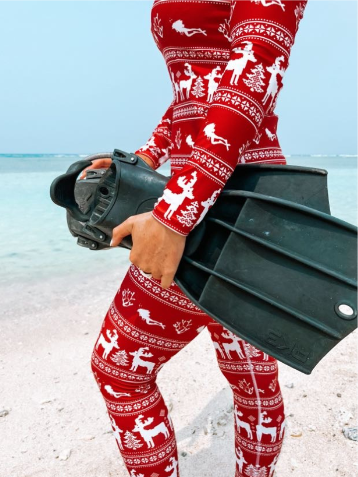 Christmas 'Pajama' Dive Leggings