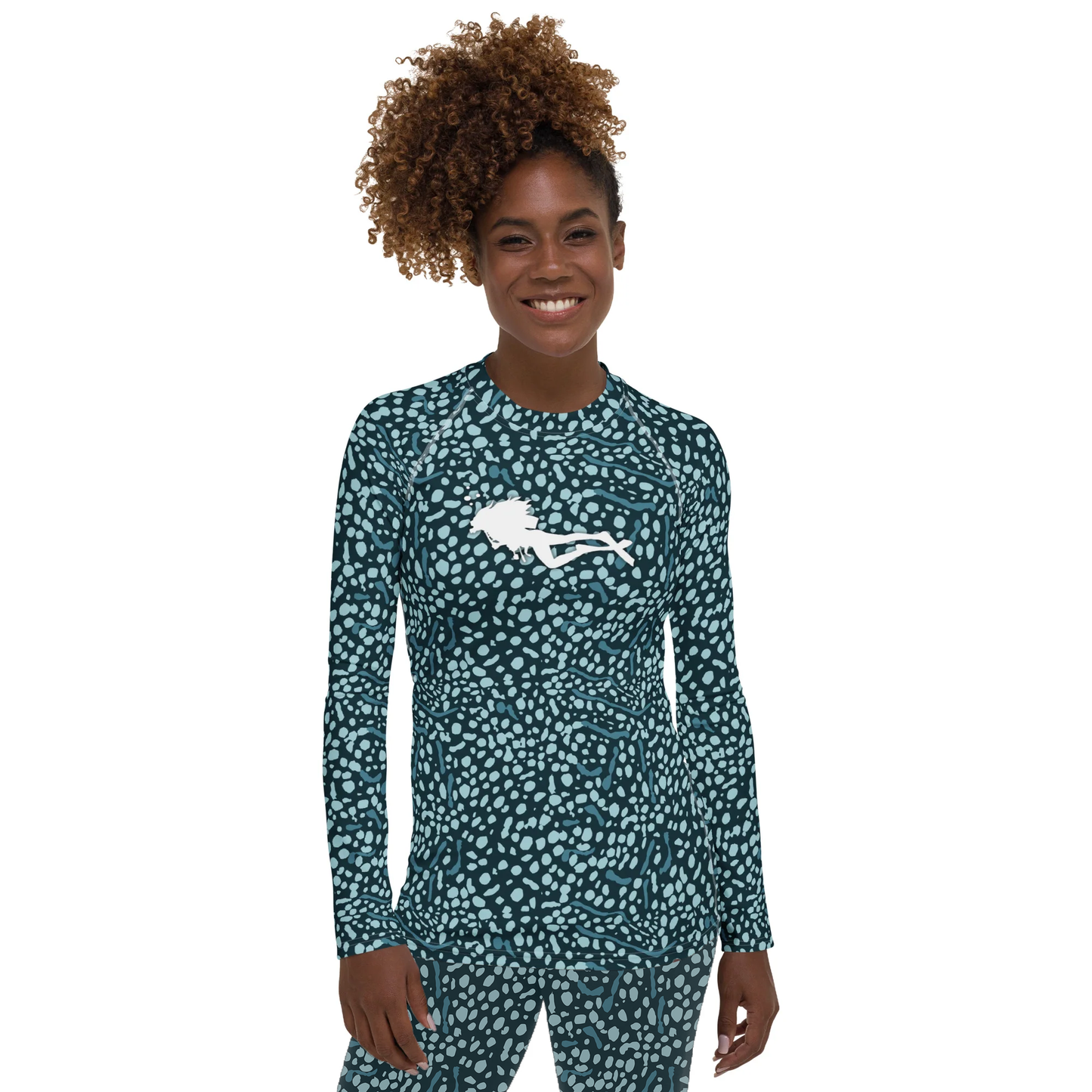 Whale Shark Girls that Scuba Rashie - Divewear Collection