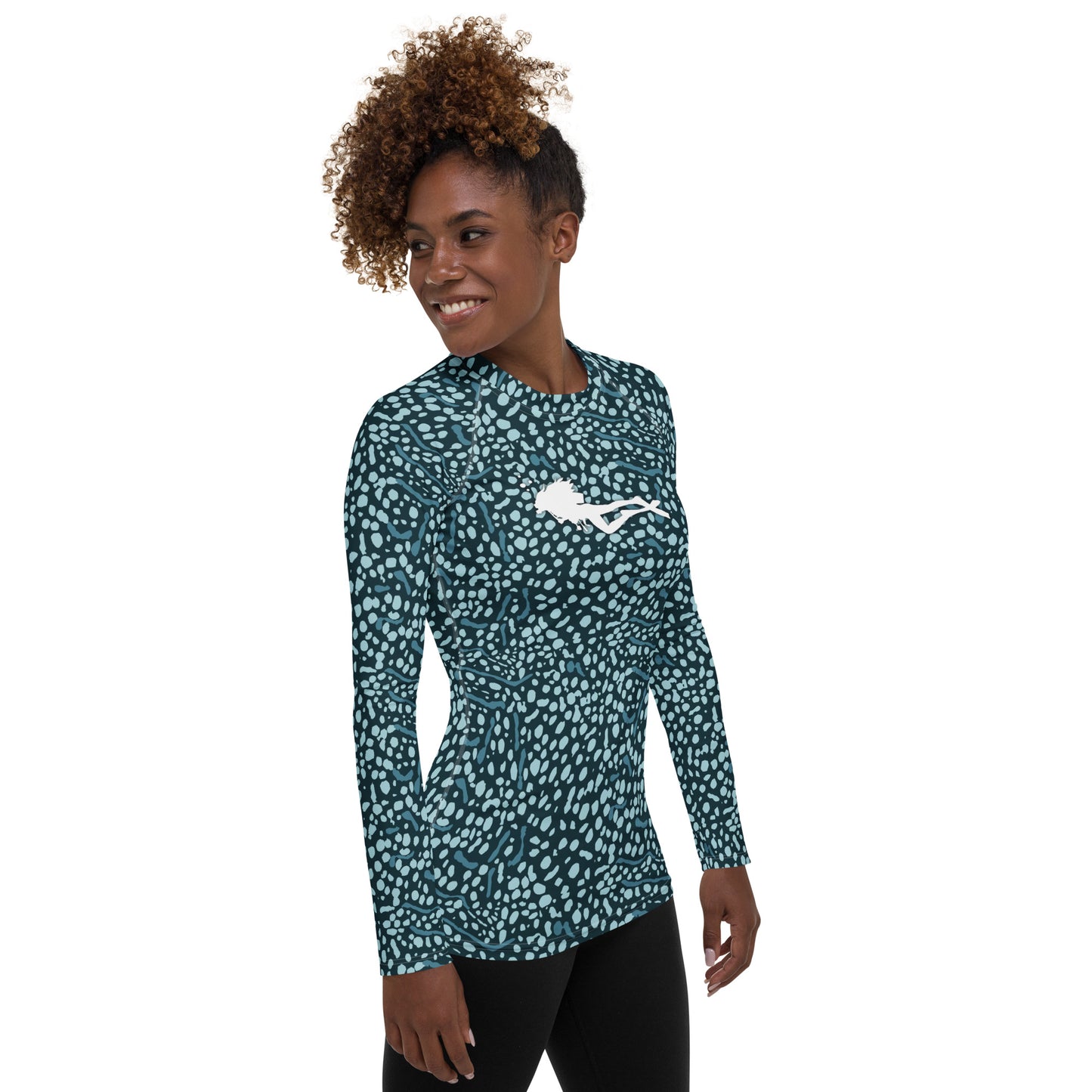 Whale Shark Girls that Scuba Rashie - Divewear Collection