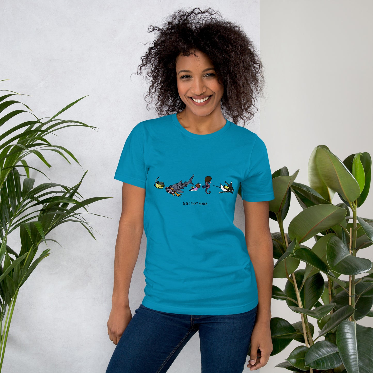 Girls that Scuba Marine Animals Tshirt