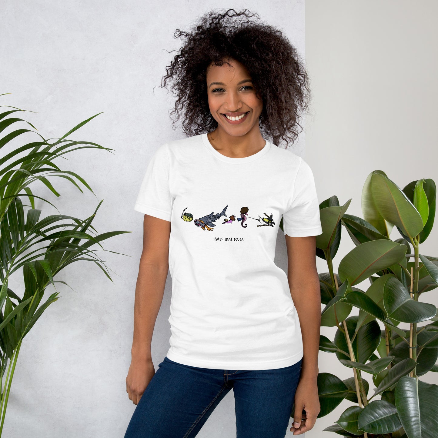 Girls that Scuba Marine Animals Tshirt