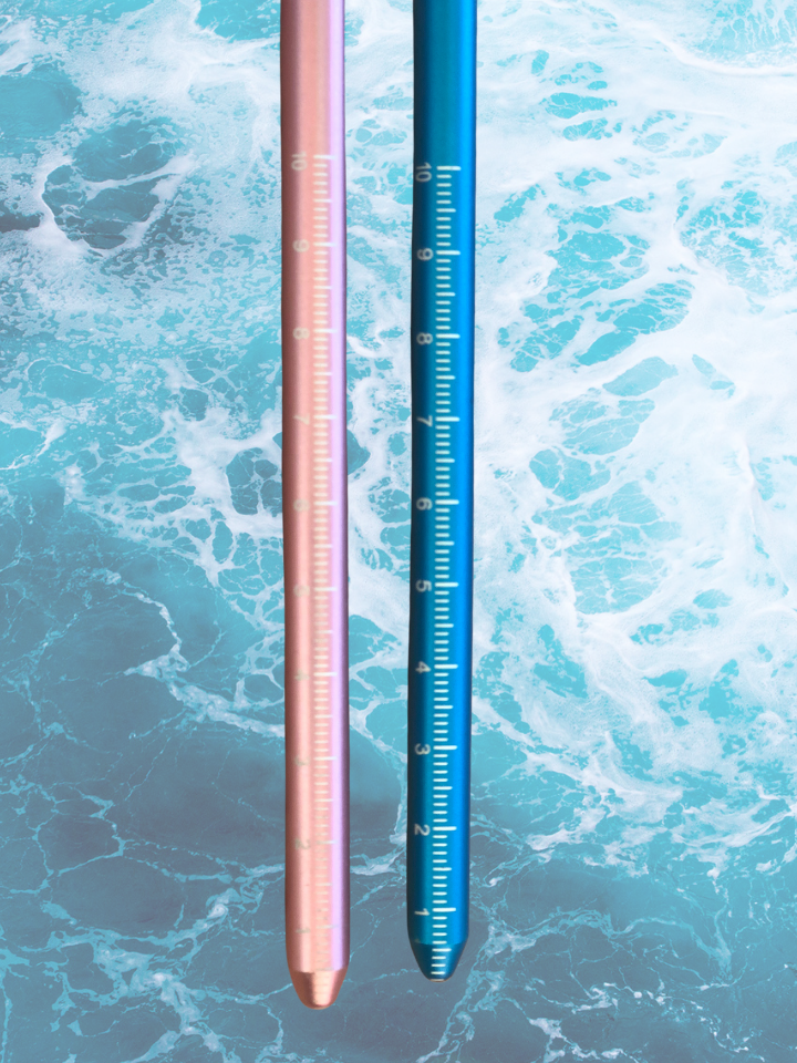 Pink & Blue Dive Pointer with Measurement