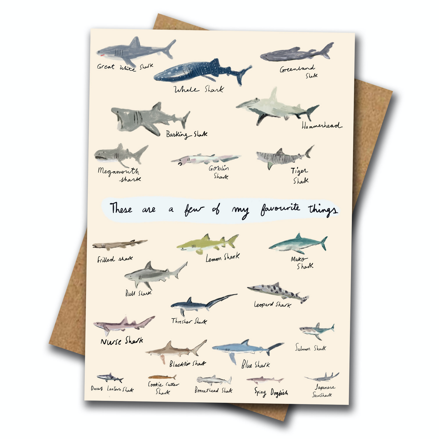 My Favourite Things - Greeting Card