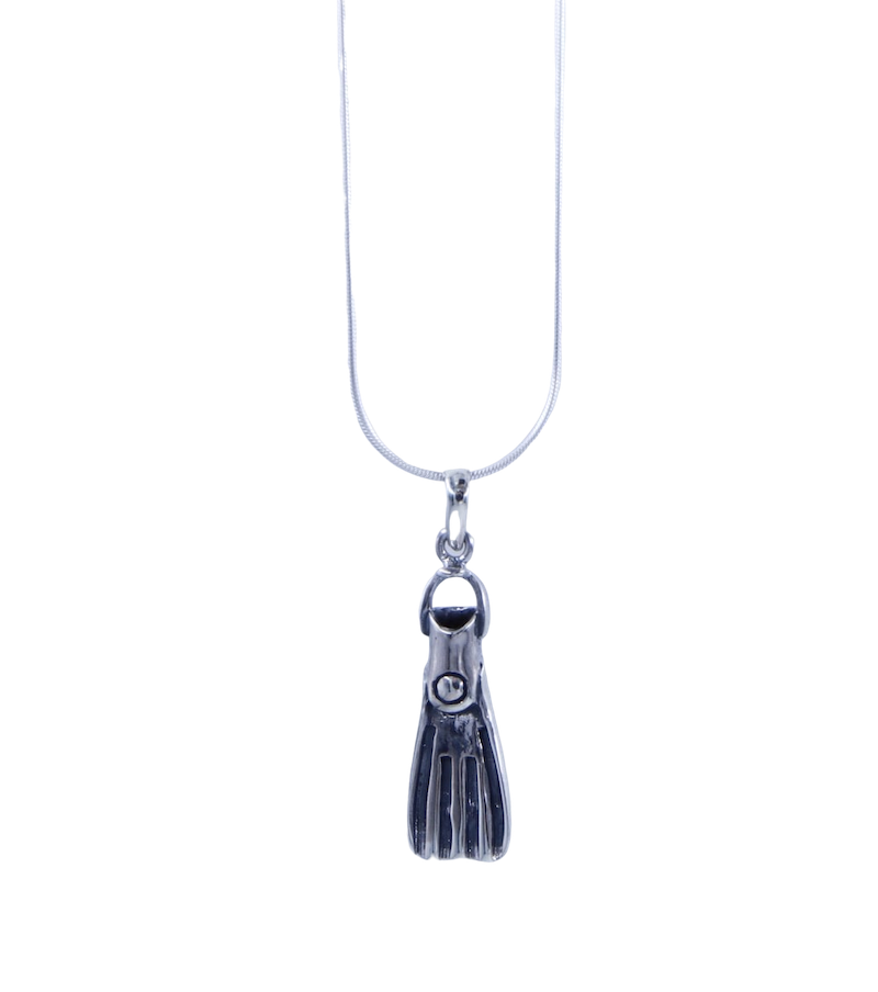 scuba fin necklace