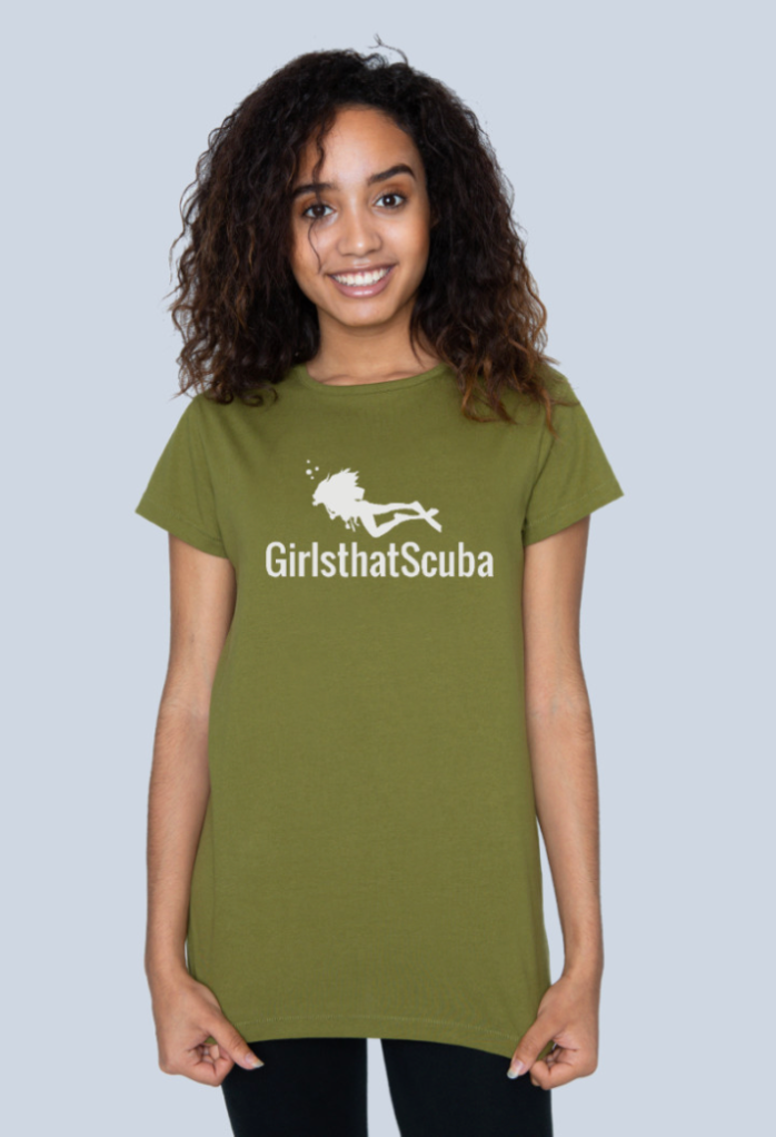 Girls that Scuba T-shirt - Khaki