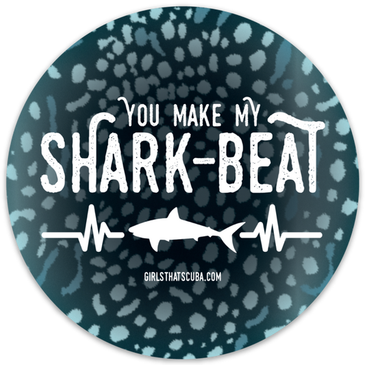 You make my shark-beat sticker