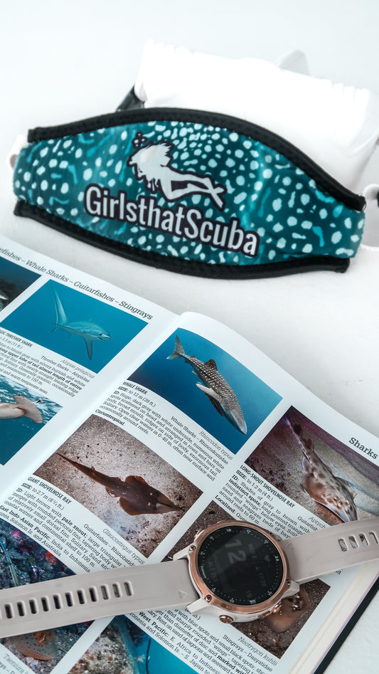 Whale shark mask strap cover