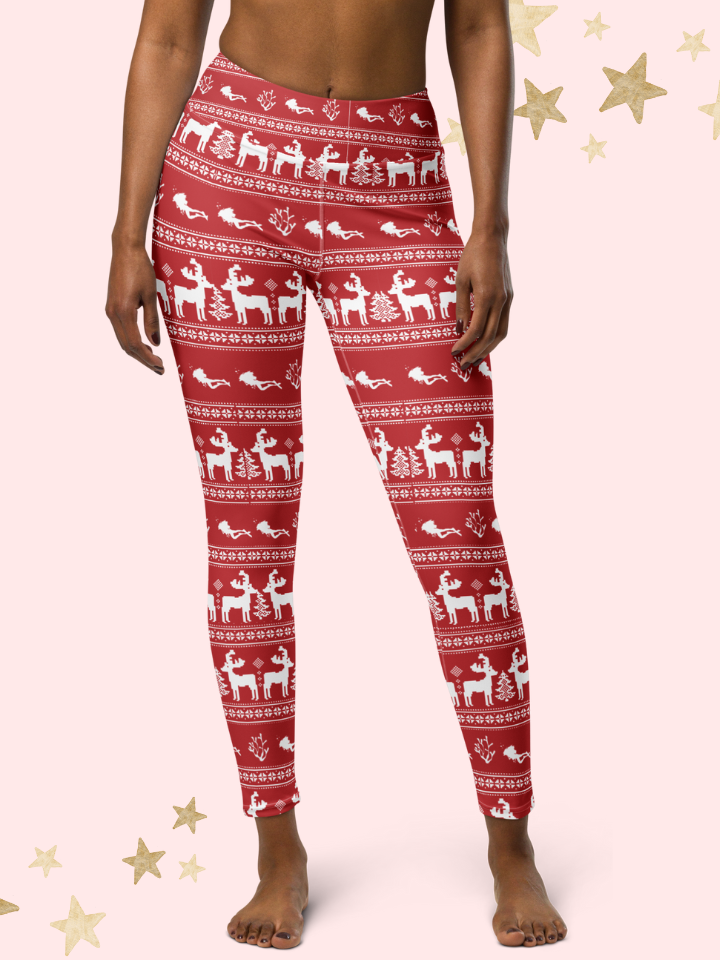 Christmas 'Pajama' Dive Leggings