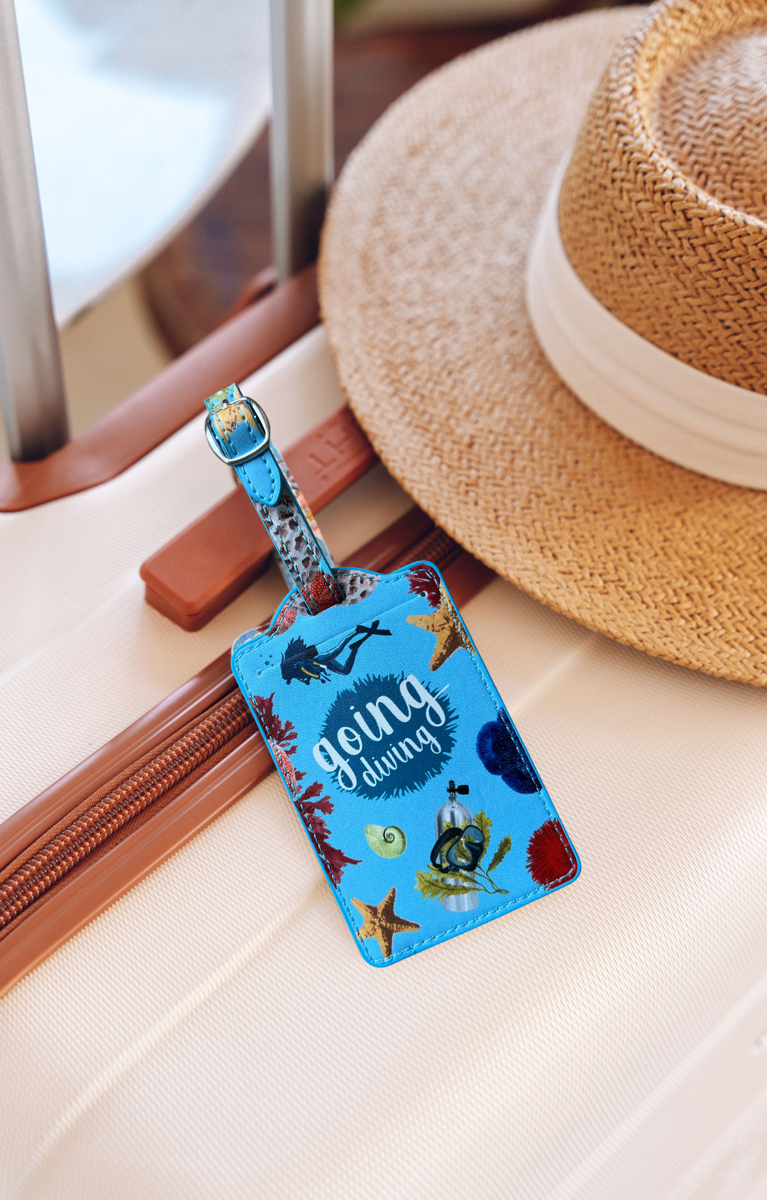 "Going Diving" Luggage Tag