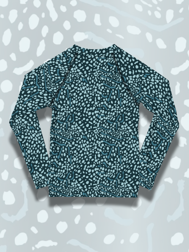 Kids Whale Shark Rash Guard - Matching with Mom