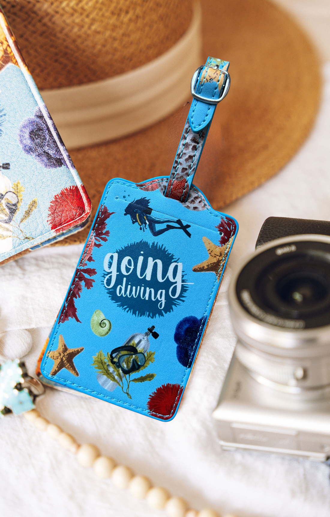 "Going Diving" Luggage Tag