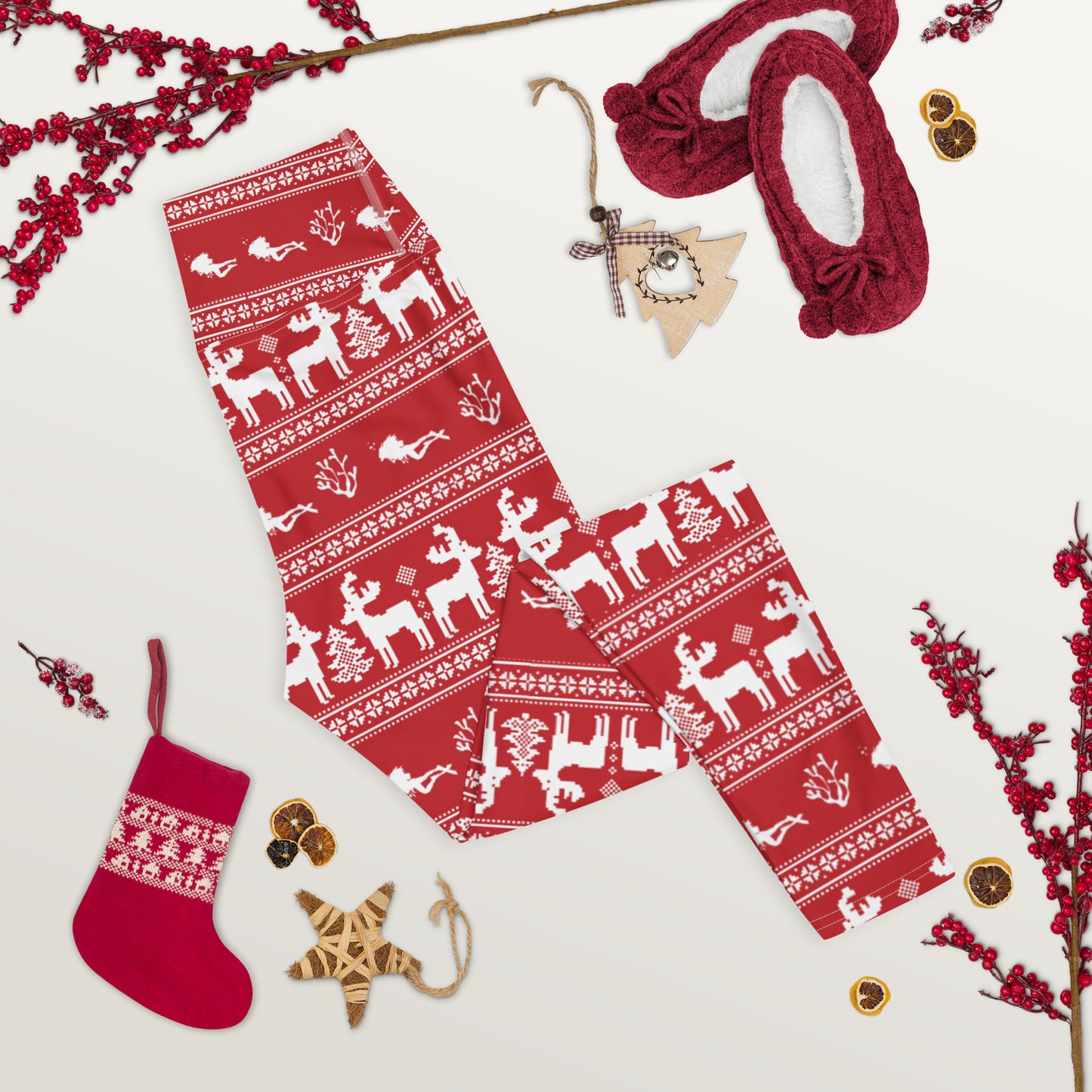 Christmas 'Pajama' Dive Leggings