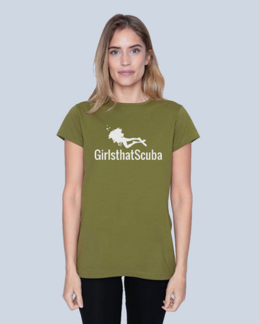 Girls that Scuba T-shirt - Khaki